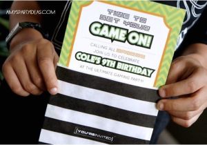 Game On Party Invitations Game On An Ulitmate Gaming Party
