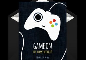 Gaming Party Invitation Template Free Game Controller Invitations In 2019 Boy Birthday