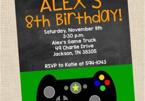 Gaming Party Invitation Template Personalized Video Game Birthday Party Printable