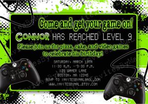 Gaming Party Invitation Template Video Game Party Birthday Party Invitation with or by