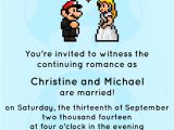 Gaming Wedding Invitations Video Game Wedding Invitation Jpeg Printable by Spongeshoe