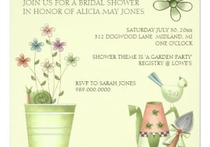 Garden Party Bridal Shower Invitations Bridal Shower Invitations or Garden Party event