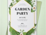 Garden Party Invitation Template 18 Garden Party Invitation Designs Templates Psd Ai