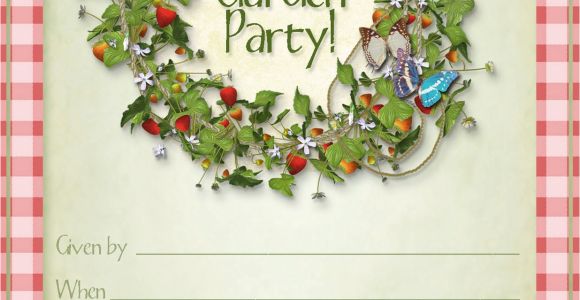 Garden Party Invitation Template Free Printable Summer Garden Party Invitations Party