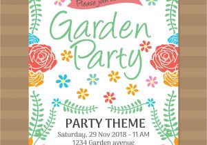 Garden Party Invitation Template Garden Party Invitation Download Free Vectors Clipart