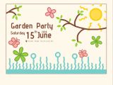 Garden Party Invitation Template Garden Party Invitation Template Download Free Vector