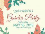 Garden Party Invitation Template Garden Party Invitation Template Stock Vector Freeimages Com