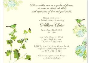 Garden Party themed Bridal Shower Invitations Garden theme Bridal Shower Invitations Nature 39 S Glory by