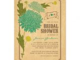 Garden Party themed Bridal Shower Invitations Vintage Floral Garden Party Bridal Shower Invite Zazzle