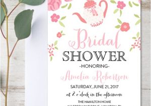 Garden Tea Party Bridal Shower Invitations Editable Bridal Shower Invitation Garden Tea Party Pdf