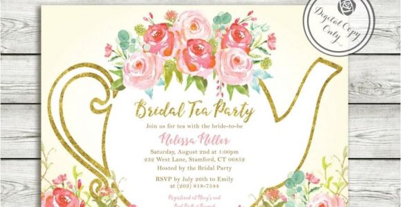 Garden Tea Party Bridal Shower Invitations Garden Tea Party Bridal Shower Invitation High Tea