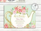 Garden Tea Party Invitation Ideas Love is Brewing Bridal Shower Invitation Garden Tea