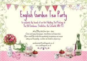 Garden Tea Party Invitation Wording Garden Party Invitations