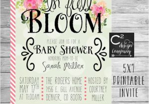 Garden themed Baby Shower Invitations Spring Baby Showers Ideas Girl Show with Spring themed