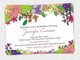 Garden themed Bridal Shower Invitation Wording Bridal Shower Invitation Printable Floral Garden Flowers