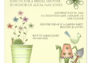 Garden themed Bridal Shower Invitations Bridal Shower Invitations Garden themed Bridal Shower