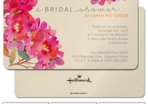 Garden themed Bridal Shower Invitations Pink Waterflower Invitation Boho Botanical Bridal Shower