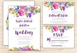 Garden Wedding Invitation Template Garden Wedding Invitation Set Template Printable by