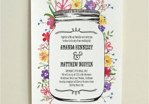 Garden Wedding Invitation Template Watercolor Garden Wedding Invitation Diy Printable Pdf
