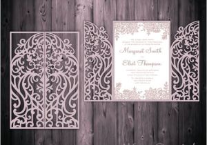 Gatefold Wedding Invitation Template 5×7 39 39 Gate Fold Door Wedding Invitation Card Template