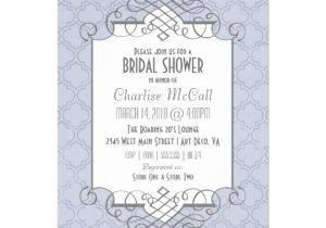 Gatsby Bridal Shower Invitations Art Deco Bridal Shower Great Gatsby Style 5×7 Paper