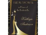 Gatsby Bridal Shower Invitations Classic Gatsby Deco Bridal Shower Invitation 5 Quot X 7