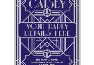 Gatsby Christmas Party Invitations Personalised Great Gatsby Style Party Invites Buzz Invites