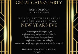 Gatsby Wedding Invitation Template Free Great Gatsby Invitation Template In 2019 Great Gatsby