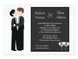 Gay Engagement Party Invitations Gay Tuxedo Wedding Invitation Zazzle