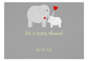Gender Neutral Elephant Baby Shower Invitations Elephant Baby Shower Gender Neutral Invitation 4 5" X 6 25