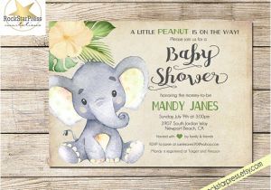 Gender Neutral Elephant Baby Shower Invitations Elephant Baby Shower Invitation Gender Neutral Shower