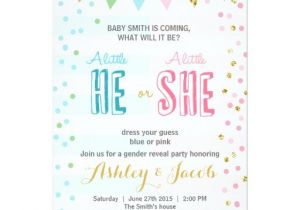 Gender Reveal Baby Shower Invitation Wording Gender Reveal Invitation Baby Shower He or She