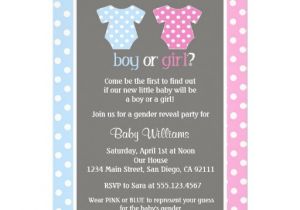 Gender Reveal Baby Shower Invitation Wording Gender Reveal Party Baby Shower Invitations