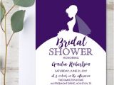 Generic Bridal Shower Invitations Editable Bridal Shower Invitation Purple Dress Pdf
