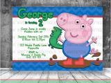 George Pig Birthday Party Invitations George Pig Dinosaur Invitation Peppa Pig by