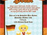 German Party Invitation Personalized German Oktoberfest Invitation Many Designs