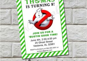Ghostbusters Birthday Invitations Ghostbusters Birthday Party Invitation Printable Diy by