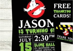 Ghostbusters Birthday Invitations Ghostbusters Birthday Party Invitations with by