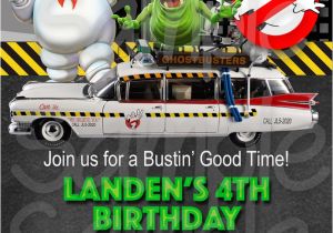 Ghostbusters Birthday Party Invitations Ghostbuster Birthday Invitation