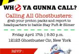 Ghostbusters Birthday Party Invitations Ghostbusters Birthday Party Elevate Everyday