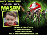 Ghostbusters Birthday Party Invitations Ghostbusters Invitation Birthday Halloween Costume Party