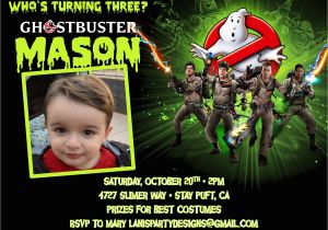 Ghostbusters Birthday Party Invitations Ghostbusters Invitation Birthday Halloween Costume Party
