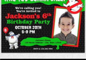 Ghostbusters Birthday Party Invitations Ghostbusters Invitation Printable Ghostbusters Birthday