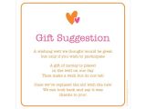 Gift Card Party Invitations Wedding Invitation Gift Wording Midway Media