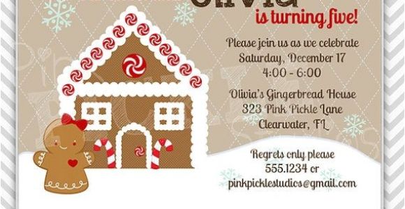 Gingerbread Birthday Invitations 15 Best Images About Party Ideas Gingerbread Birthday On