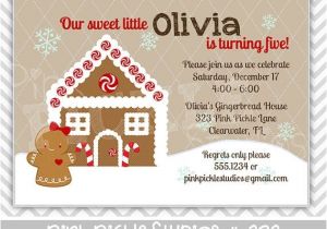 Gingerbread Birthday Party Invitations 15 Best Images About Party Ideas Gingerbread Birthday On