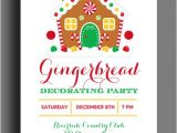 Gingerbread Birthday Party Invitations Gingerbread House Invitation Printable Christmas Party