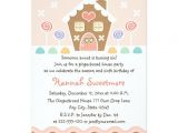 Gingerbread Birthday Party Invitations Pink Gingerbread House Birthday Party Invitations Zazzle