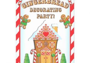 Gingerbread House Birthday Party Invitations Gingerbread House Decorating Party Invitations 5 Quot X 7