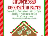 Gingerbread House Making Party Invitations Gingerbread House Christmas Candy Birthday Cake